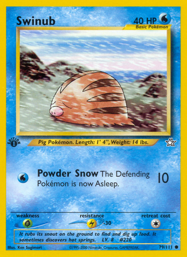 Swinub (79/111) [Neo Genesis 1st Edition] | Pegasus Games WI