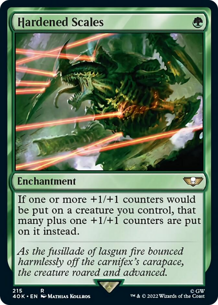 Hardened Scales (Surge Foil) [Warhammer 40,000] | Pegasus Games WI