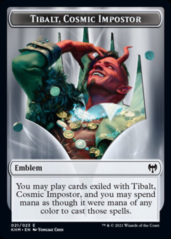 Tibalt, Cosmic Impostor Emblem [Kaldheim Tokens] | Pegasus Games WI