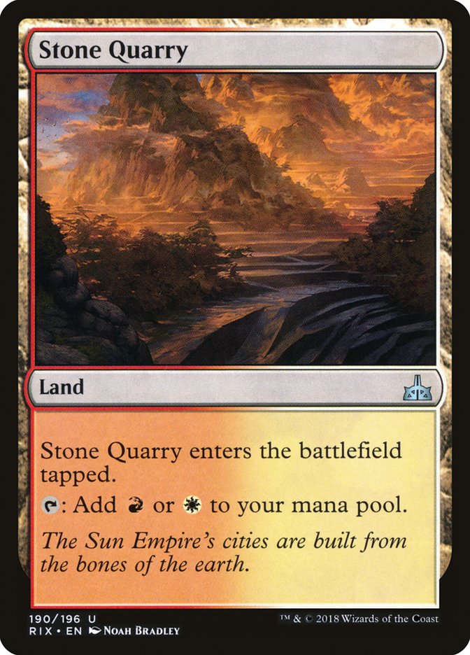 Stone Quarry [Rivals of Ixalan] | Pegasus Games WI