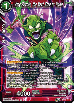 King Piccolo, the Next Step to Youth (Common) [BT13-011] | Pegasus Games WI