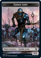 Zombie (005) // Zombie Army Double-Sided Token [Innistrad: Midnight Hunt Commander Tokens] | Pegasus Games WI