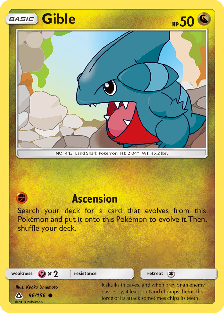 Gible (96/156) [Sun & Moon: Ultra Prism] | Pegasus Games WI