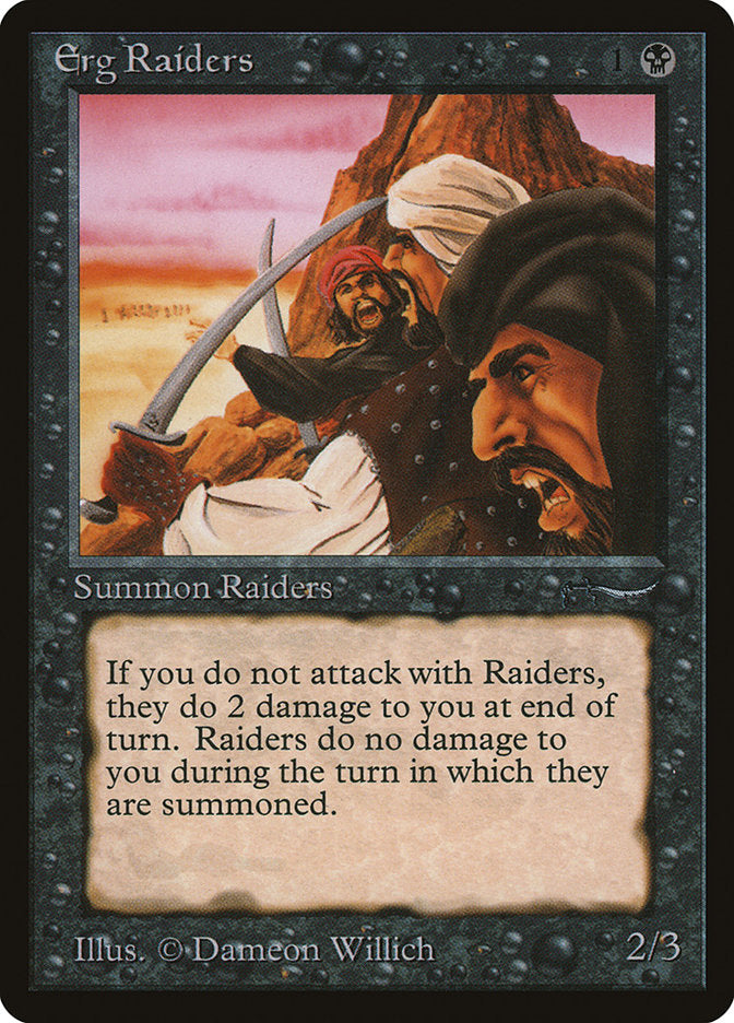 Erg Raiders (Dark Mana Cost) [Arabian Nights] | Pegasus Games WI