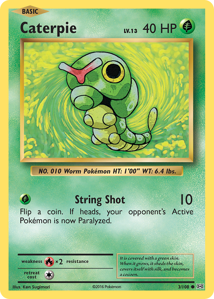 Caterpie (3/108) [XY: Evolutions] | Pegasus Games WI