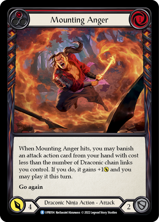 Mounting Anger (Red) [UPR054] (Uprising)  Rainbow Foil | Pegasus Games WI