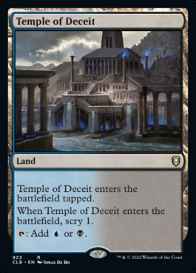 Temple of Deceit [Commander Legends: Battle for Baldur's Gate] | Pegasus Games WI