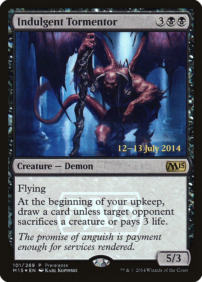 Indulgent Tormentor [Magic 2015 Prerelease Promos] | Pegasus Games WI