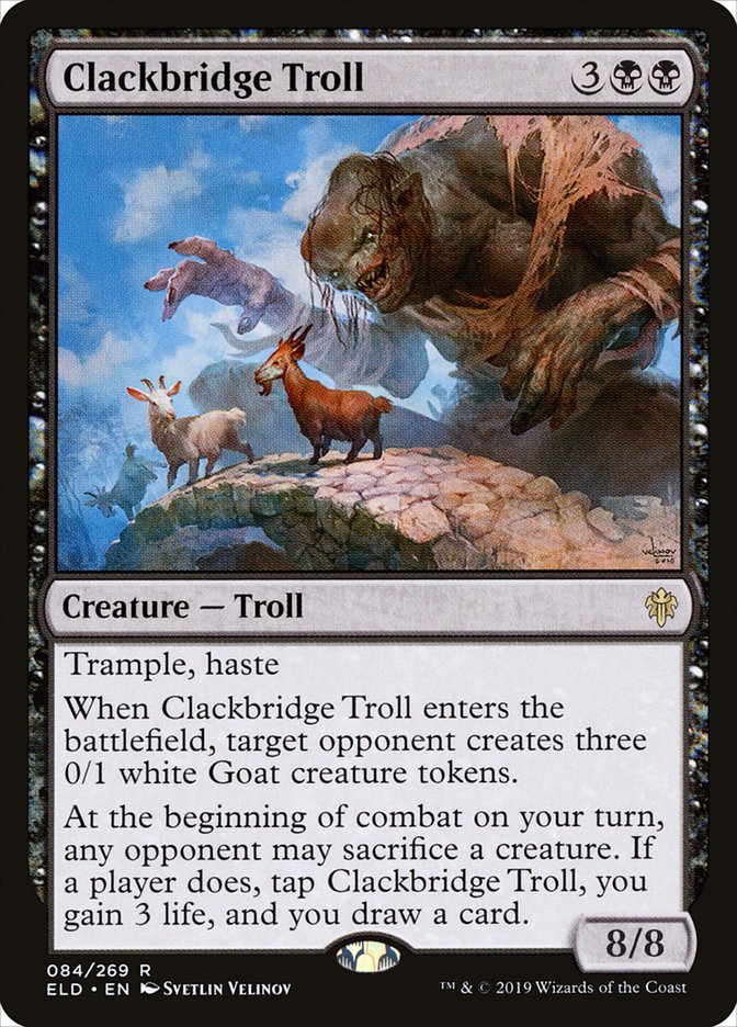 Clackbridge Troll [Throne of Eldraine] | Pegasus Games WI