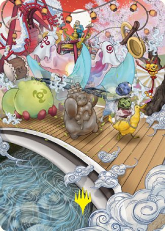 March of Otherworldly Light Art Card (Gold-Stamped Signature) [Kamigawa: Neon Dynasty Art Series] | Pegasus Games WI