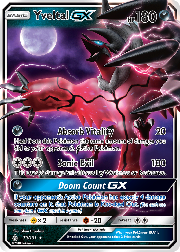 Yveltal GX (79/131) [Sun & Moon: Forbidden Light] | Pegasus Games WI