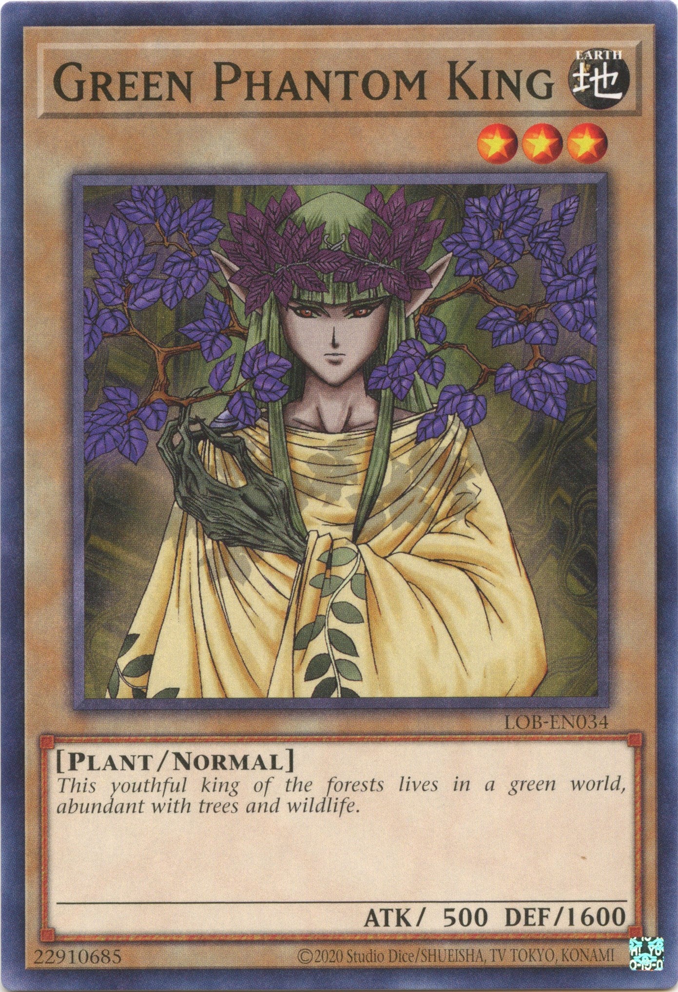 Green Phantom King (25th Anniversary) [LOB-EN034] Common | Pegasus Games WI