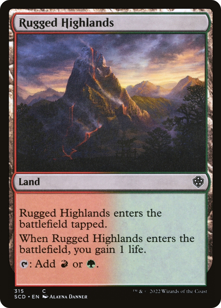 Rugged Highlands [Starter Commander Decks] | Pegasus Games WI