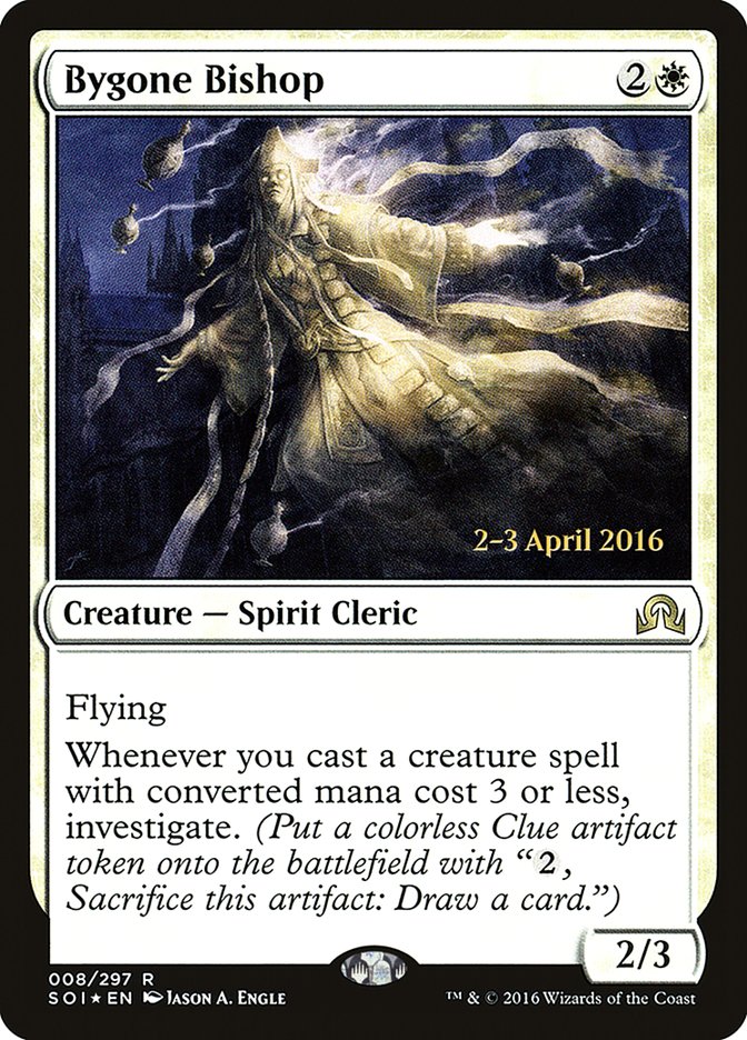 Bygone Bishop [Shadows over Innistrad Prerelease Promos] | Pegasus Games WI