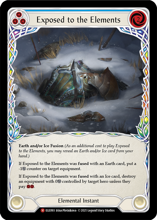 Exposed to the Elements [ELE093] (Tales of Aria)  1st Edition Rainbow Foil | Pegasus Games WI