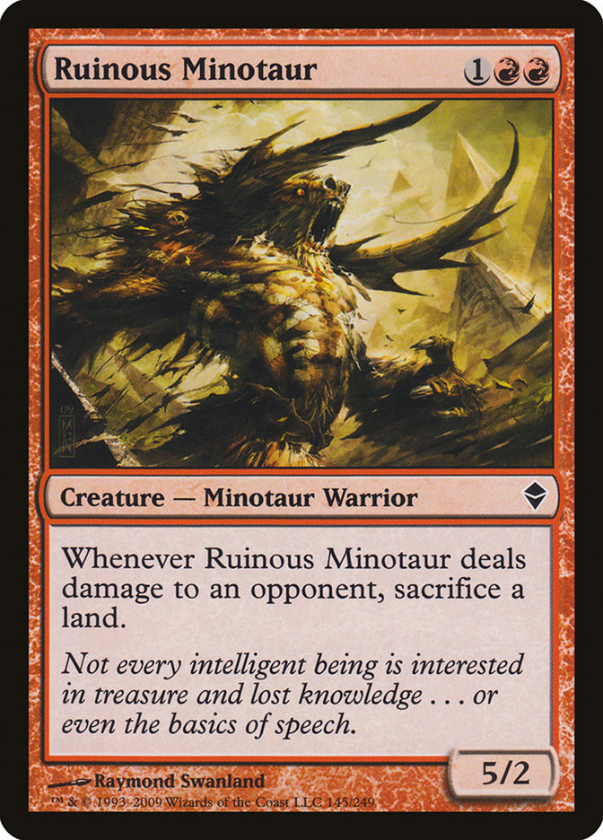 Ruinous Minotaur [Zendikar] | Pegasus Games WI