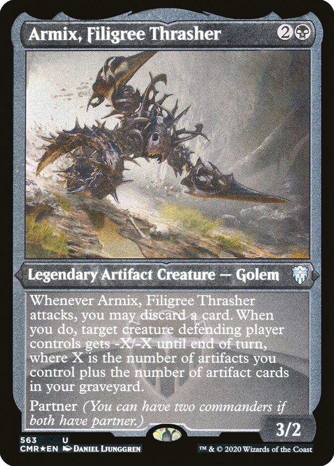 Armix, Filigree Thrasher (Etched) [Commander Legends] | Pegasus Games WI