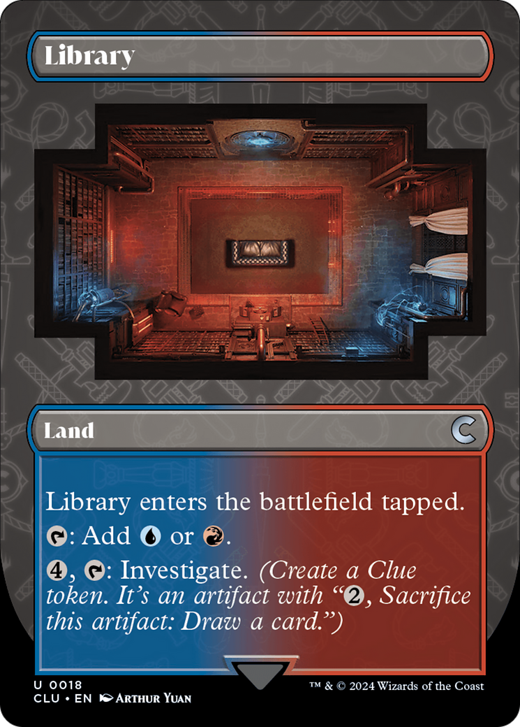 Library (Borderless) [Ravnica: Clue Edition] | Pegasus Games WI