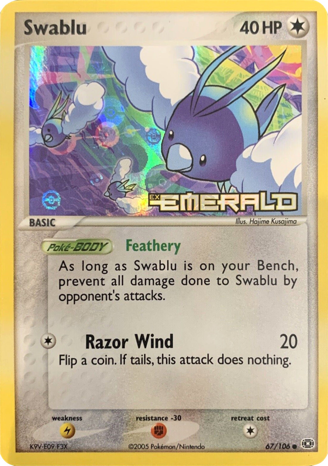 Swablu (67/106) (Stamped) [EX: Emerald] | Pegasus Games WI