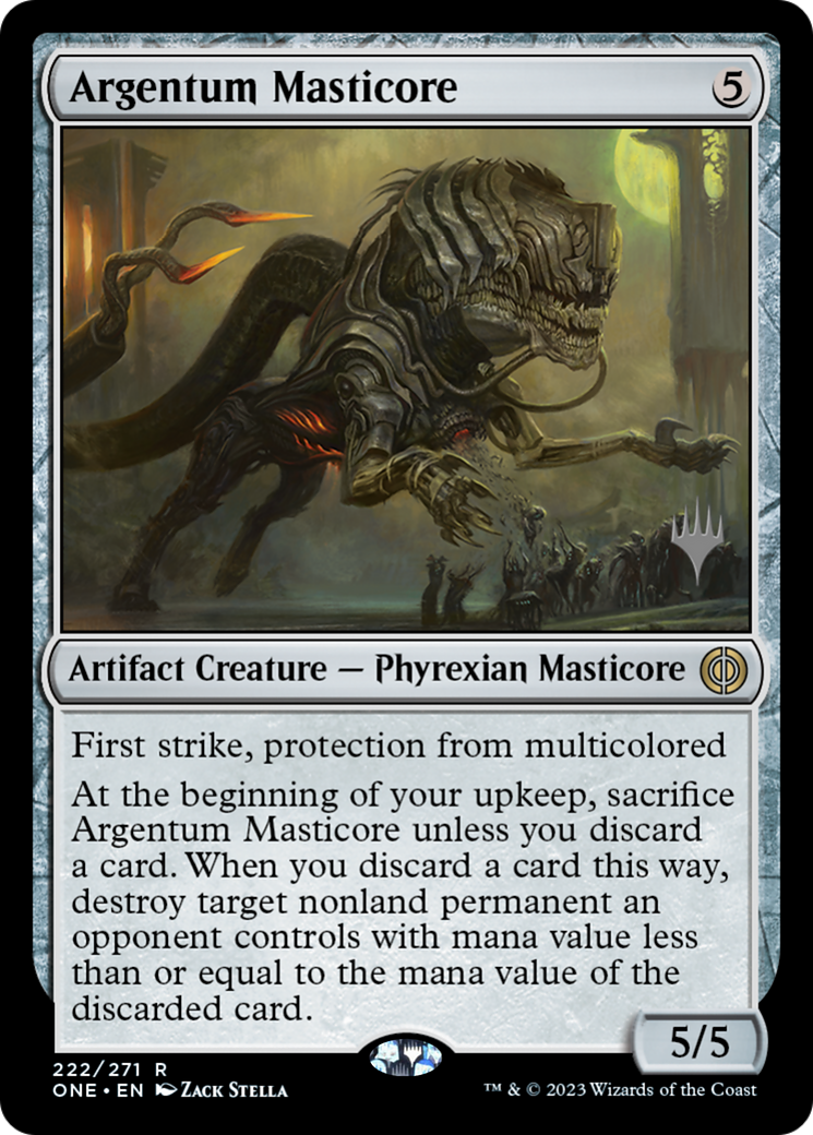Argentum Masticore (Promo Pack) [Phyrexia: All Will Be One Promos] | Pegasus Games WI