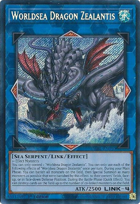 Worldsea Dragon Zealantis [DABL-EN050] Secret Rare | Pegasus Games WI