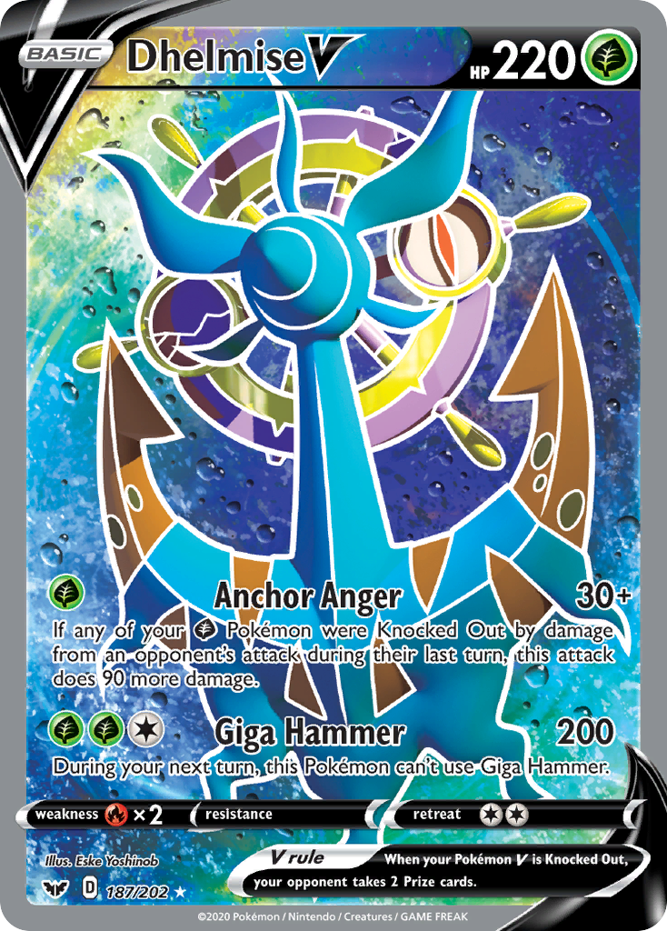 Dhelmise V (187/202) [Sword & Shield: Base Set] | Pegasus Games WI