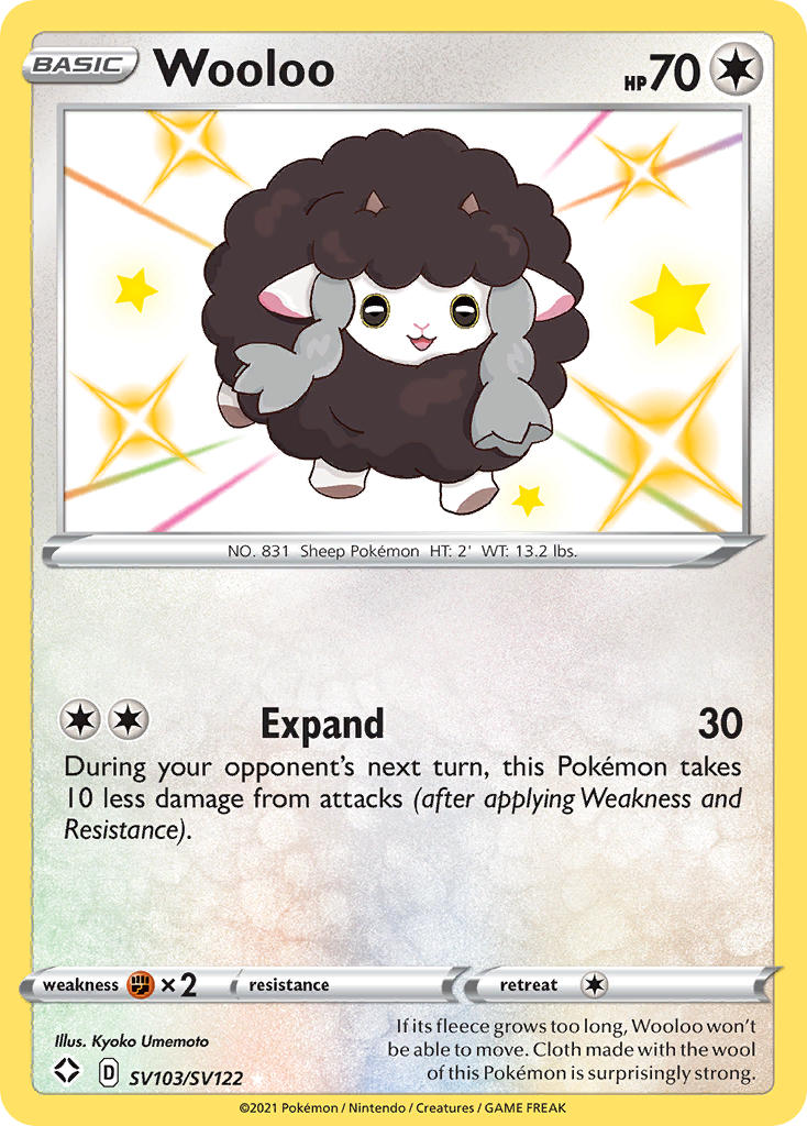 Wooloo (SV103/SV122) [Sword & Shield: Shining Fates] | Pegasus Games WI