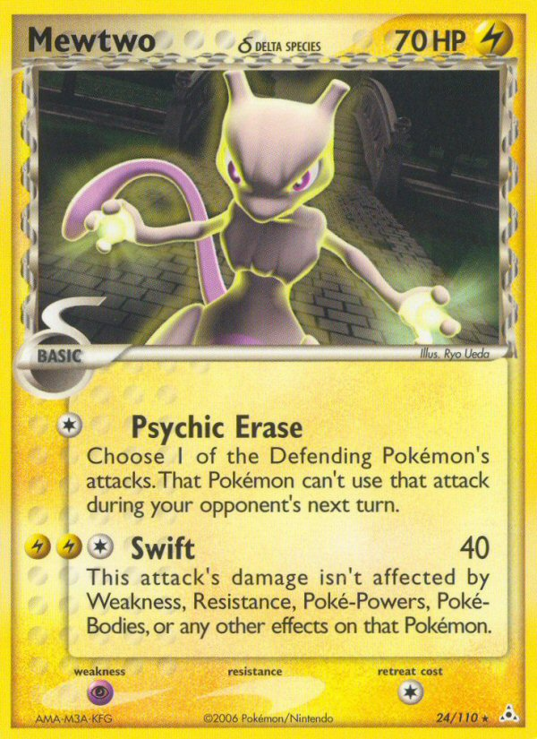 Mewtwo (24/110) (Delta Species) [EX: Holon Phantoms] | Pegasus Games WI