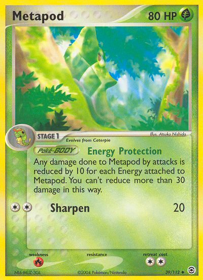 Metapod (39/112) [EX: FireRed & LeafGreen] | Pegasus Games WI