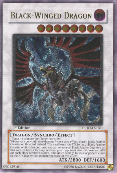 Black-Winged Dragon (UTR) [TSHD-EN040] Ultimate Rare | Pegasus Games WI