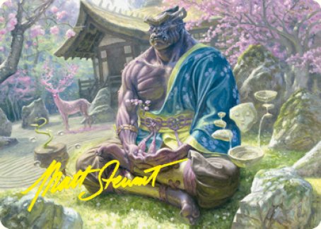 Kosei, Penitent Warlord Art Card (Gold-Stamped Signature) [Kamigawa: Neon Dynasty Art Series] | Pegasus Games WI