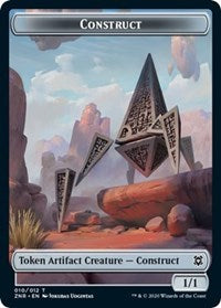 Construct // Drake Double-Sided Token [Zendikar Rising Tokens] | Pegasus Games WI