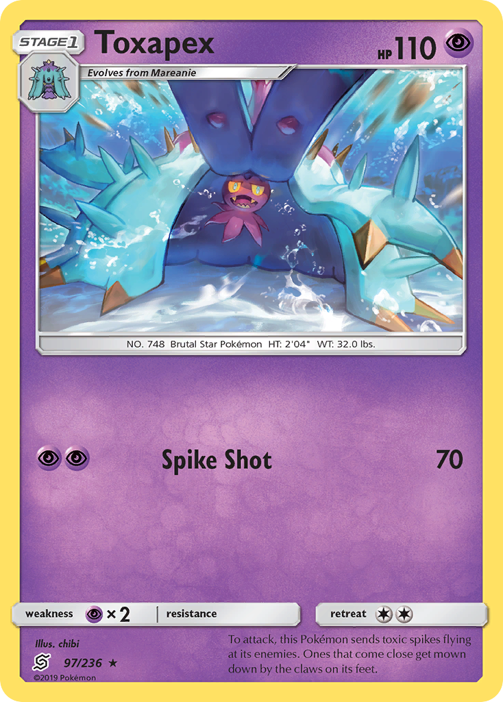 Toxapex (97/236) [Sun & Moon: Unified Minds] | Pegasus Games WI