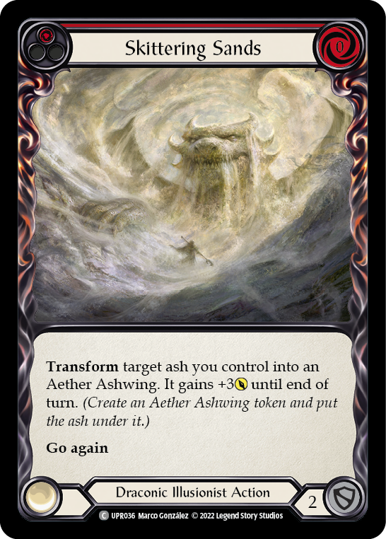 Skittering Sands (Red) [UPR036] (Uprising)  Rainbow Foil | Pegasus Games WI