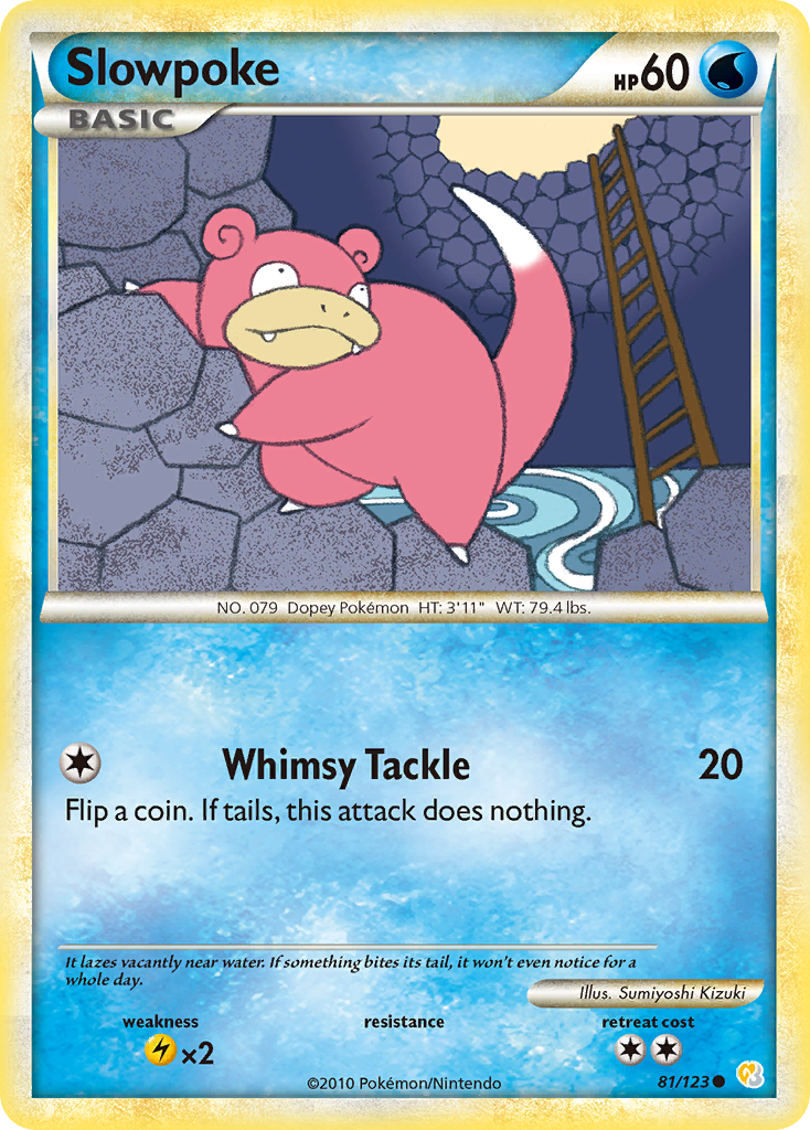 Slowpoke (81/123) [HeartGold & SoulSilver: Base Set] | Pegasus Games WI