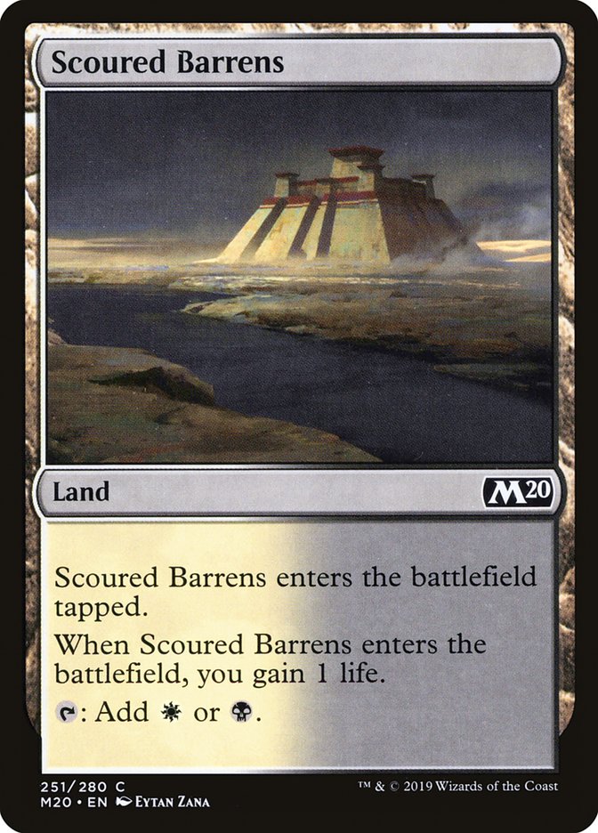 Scoured Barrens [Core Set 2020] | Pegasus Games WI