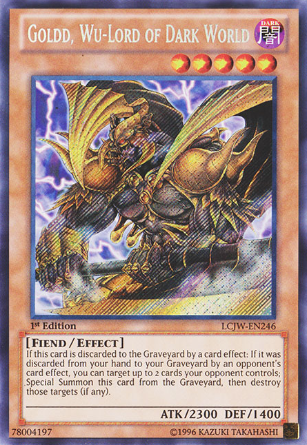 Goldd, Wu-Lord of Dark World [LCJW-EN246] Secret Rare | Pegasus Games WI