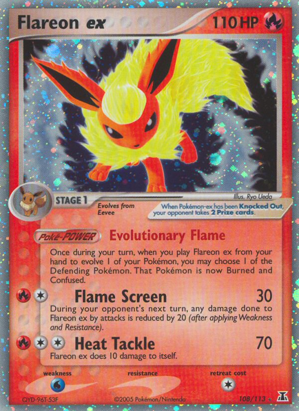 Flareon ex (108/113) [EX: Delta Species] | Pegasus Games WI