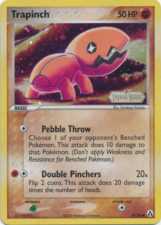 Trapinch (67/92) (Stamped) [EX: Legend Maker] | Pegasus Games WI