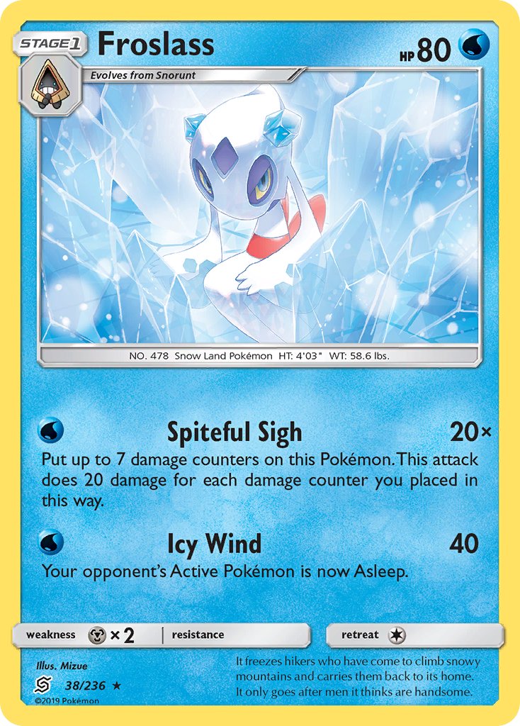 Froslass (38/236) (Theme Deck Exclusive) [Sun & Moon: Unified Minds] | Pegasus Games WI