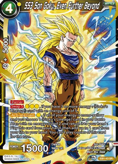 SS3 Son Goku, Even Further Beyond (EB1-043) [Battle Evolution Booster] | Pegasus Games WI