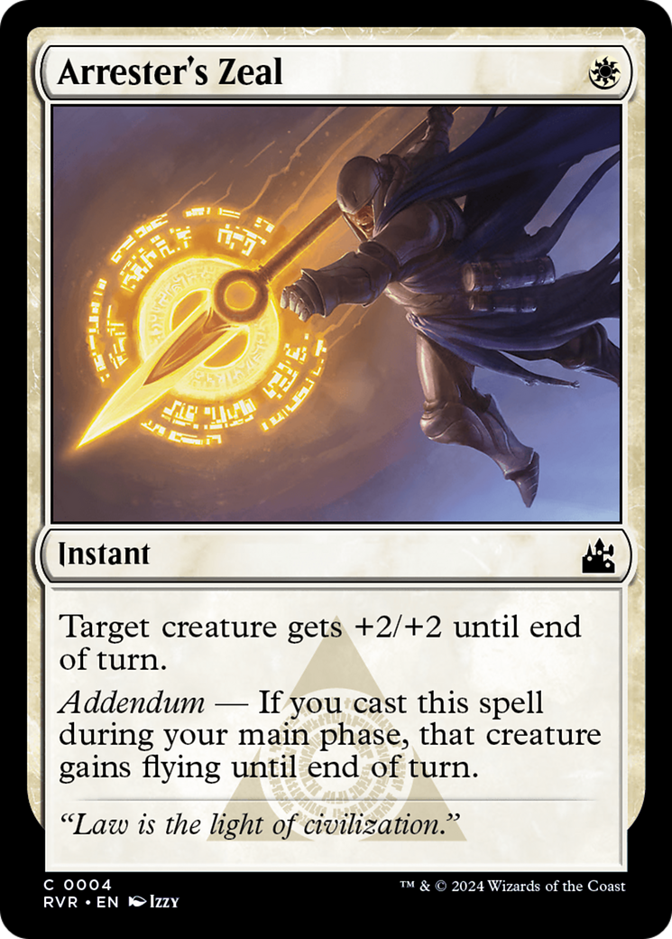 Arrester's Zeal [Ravnica Remastered] | Pegasus Games WI