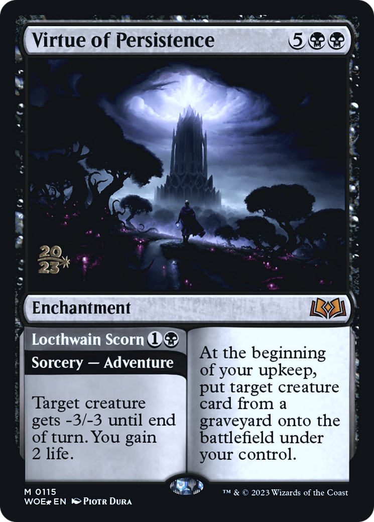 Virtue of Persistence // Locthwain Scorn [Wilds of Eldraine Prerelease Promos] | Pegasus Games WI