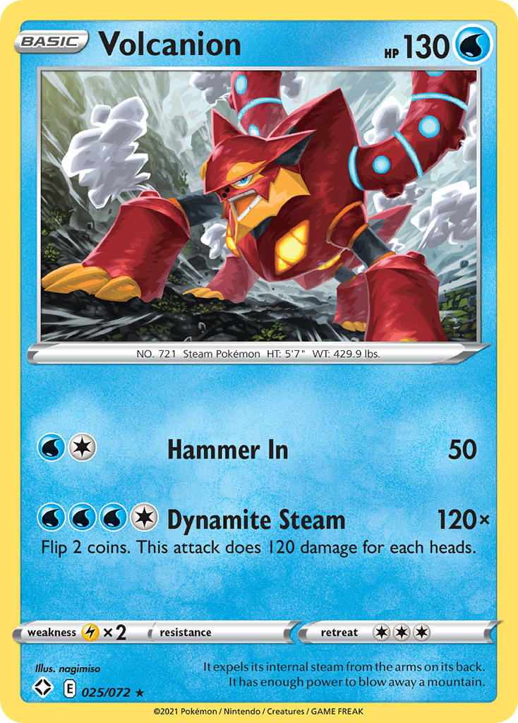 Volcanion (025/072) [Sword & Shield: Shining Fates] | Pegasus Games WI