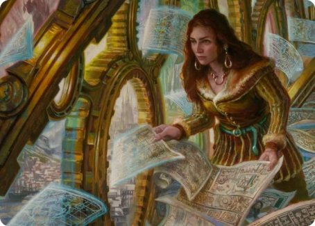 Cartographer's Survey Art Card [Innistrad: Crimson Vow Art Series] | Pegasus Games WI