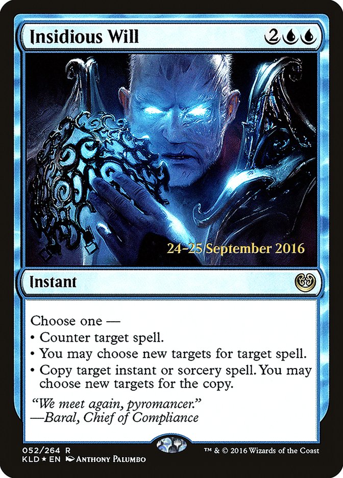 Insidious Will [Kaladesh Prerelease Promos] | Pegasus Games WI