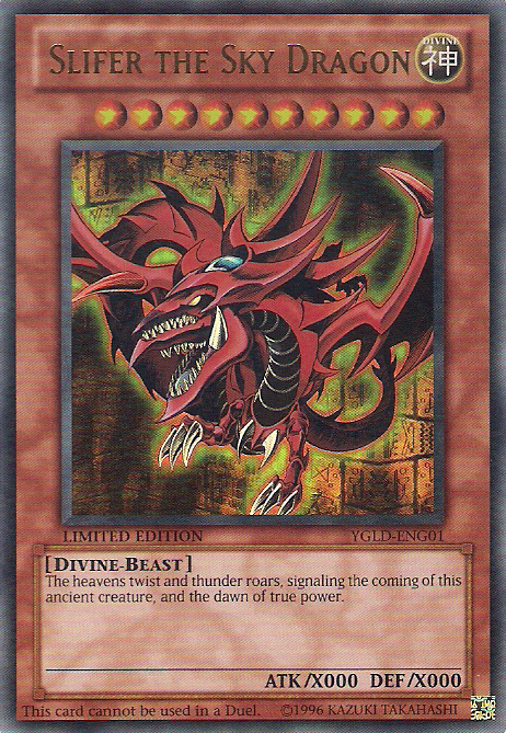 Slifer the Sky Dragon [YGLD-ENG01] Ultra Rare | Pegasus Games WI