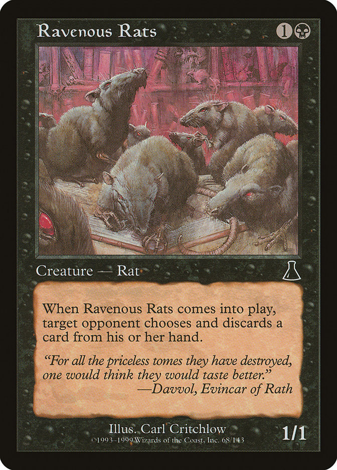 Ravenous Rats [Urza's Destiny] | Pegasus Games WI