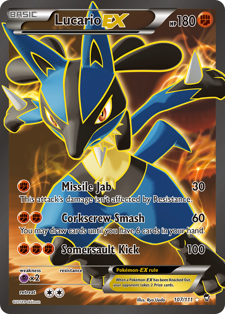 Lucario EX (107/111) [XY: Furious Fists] | Pegasus Games WI