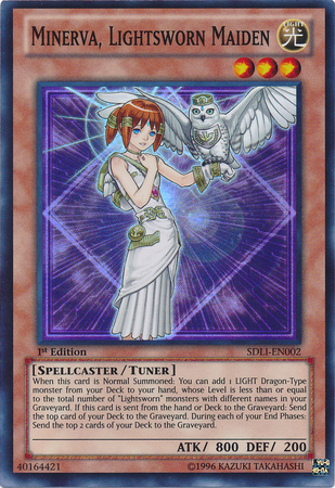 Minerva, Lightsworn Maiden [SDLI-EN002] Super Rare | Pegasus Games WI